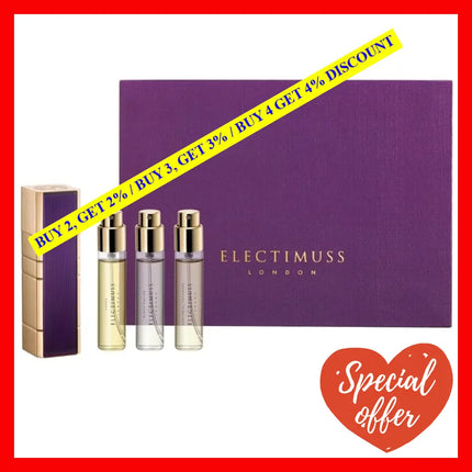 Electimuss Nero Collection Travel Set 3 X 0.33 Oz / 10 Ml Pure Parfum Unisex