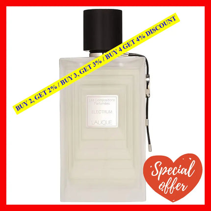 Electrum Les Compositions Perfumess By Lalique Eau De Parfum 3.4Oz -100Ml