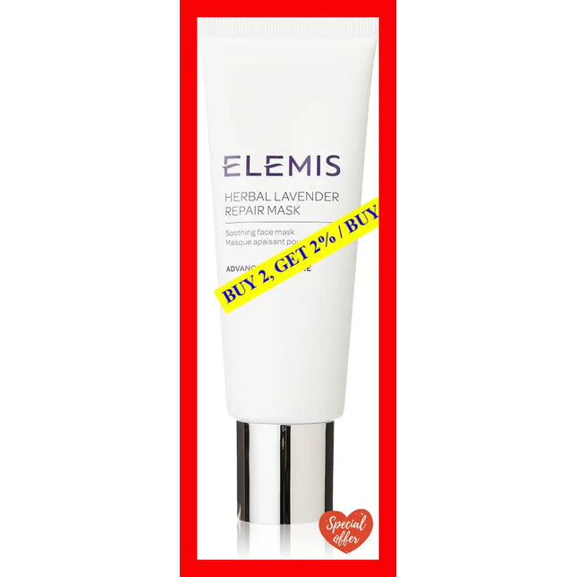 Elemis Herbal Lavender Repair Mask; Soothing Clay Mask 2.5 Fl Oz
