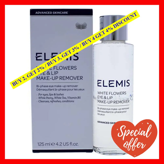 Elemis White Flowers Eye & Lip Makeup Remover 4.2 Oz