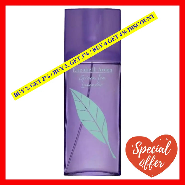 Elizabeth Arden Green Tea Lavender Eau De Toiletteand For Women 3.4 Oz / 100 Ml