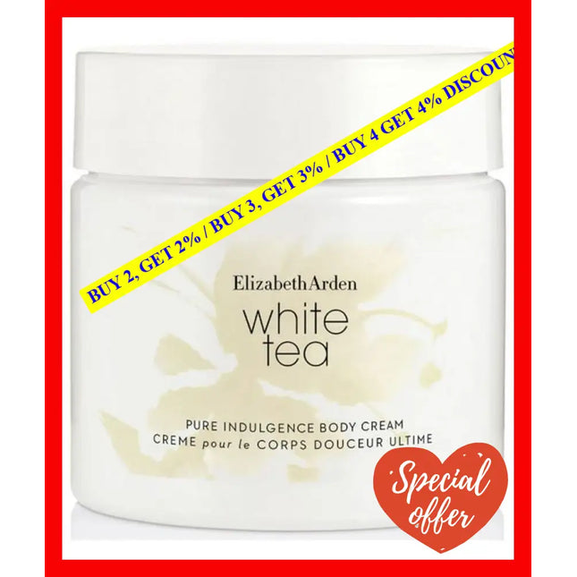 Elizabeth Arden White Tea Pure Indulgence Body Cream 400Ml -085805557355