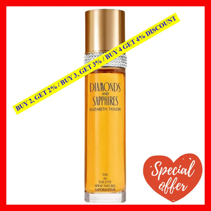 Elizabeth Taylor Diamond And Sapphire For Women Eau De Toilette Spray 1.7 Oz 50 Ml