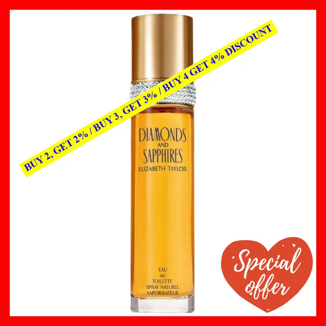 Elizabeth Taylor Diamond And Sapphire For Women Eau De Toilette Spray 1.7 Oz 50 Ml