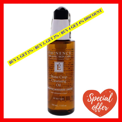Eminence Organic Skincare Stone Crop Cleansing Oil Multi Unscented 5 Fl Oz