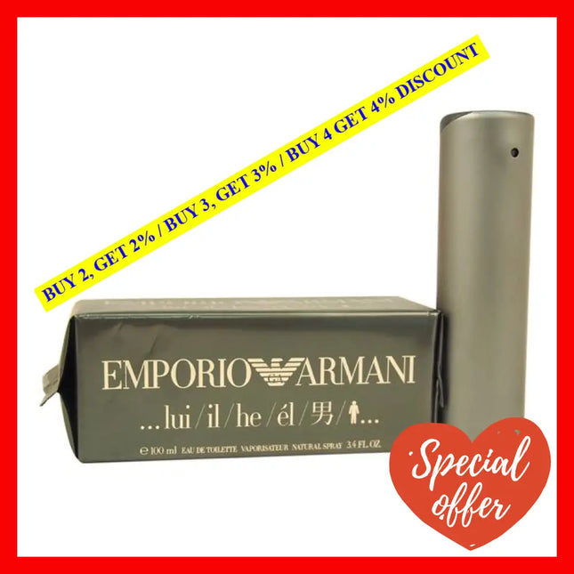 Emporio Armani By Giorgio For Men - 3.4 Oz Edt Spray