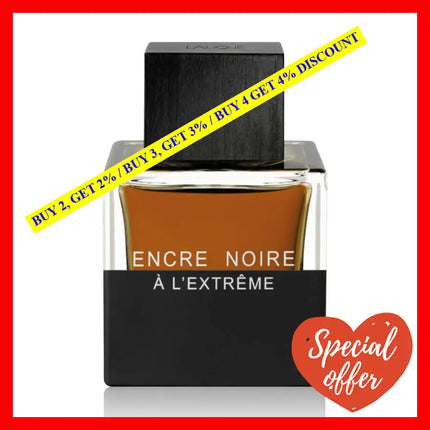 Encre Noire A Lextreme By Lalique For Men - 3.3 Oz Edp Spray