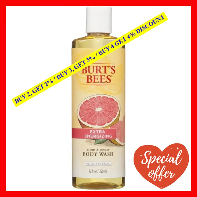 Energizing Citrus And Ginger Body Wash By Burts Bees For Women - 12 Oz