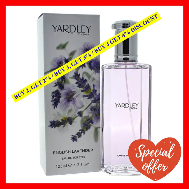 English Lavender By Yardley London For Women - 4.2 Oz Edt Spray