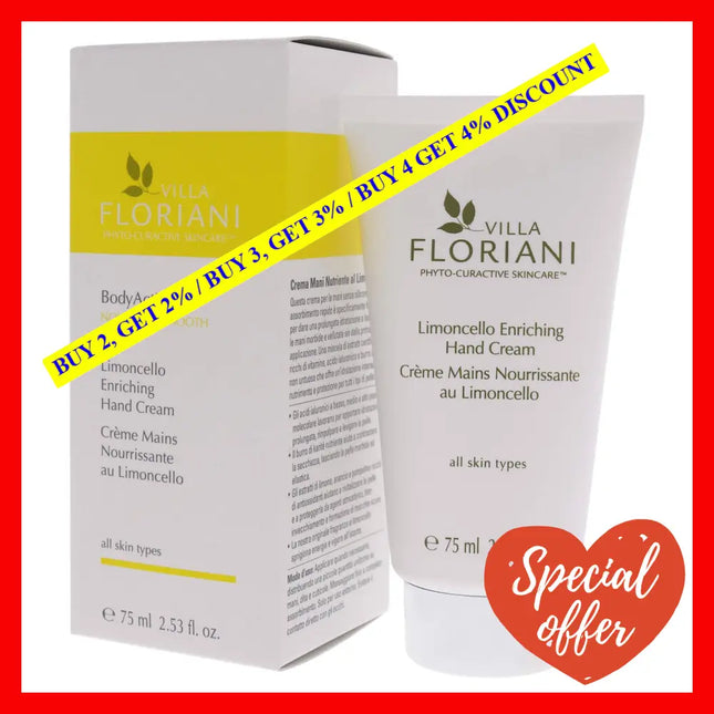 Enriching Hand Cream - Limoncello By Villa Floriani For Women 2.53 Oz