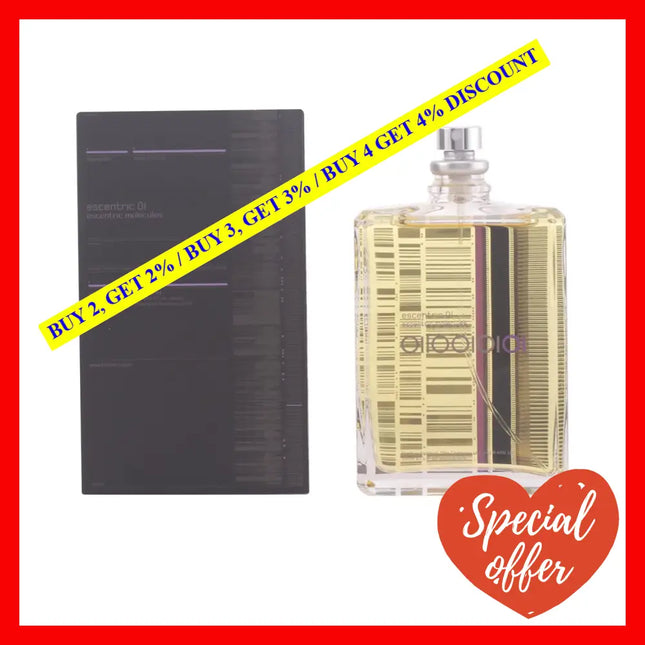 Escentric Molecules Eau De Toilette Spray 01 3.5 Fl Oz (Pack Of 1)