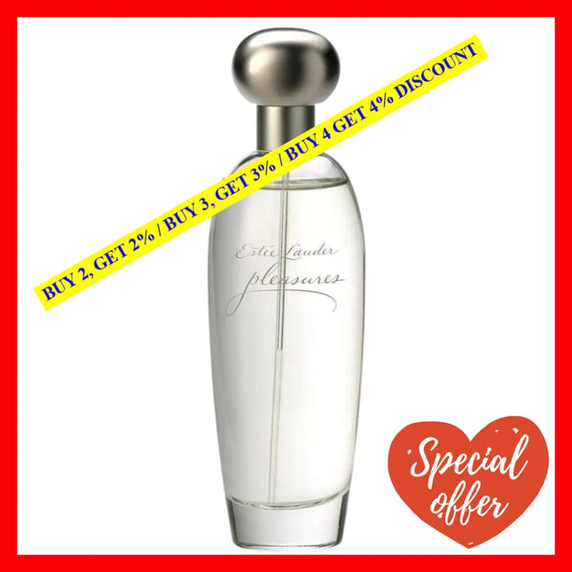 Estee Lauder Pleasures For Women Eau De Parfum Spray 1.7 Oz 50 Ml For