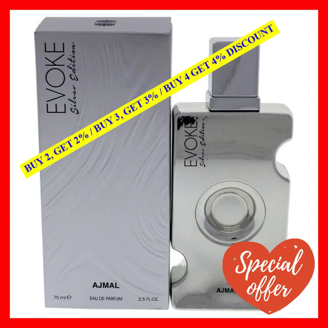 Evoke Silver Edition By Ajmal For Women - 2.5 Oz Edp Spray
