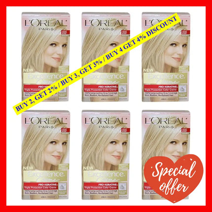 Excellence Creme Pro - Keratine 9.5 Nb Lightest Natural Blonde By Loreal Paris For Unisex 1