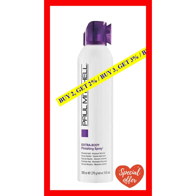 Extra Body Finishing Spray By Paul Mitchell For Unisex - 9.5 Oz Hair