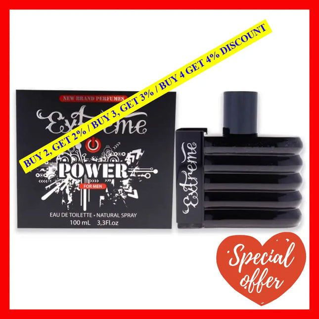 Extreme Power By New Brand For Men - 3.3 Oz Edt Spray