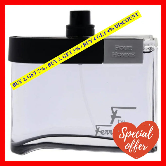 F Black By Salvatore Ferragamo For Men - 3.4 Oz Edt Spray (Tester)