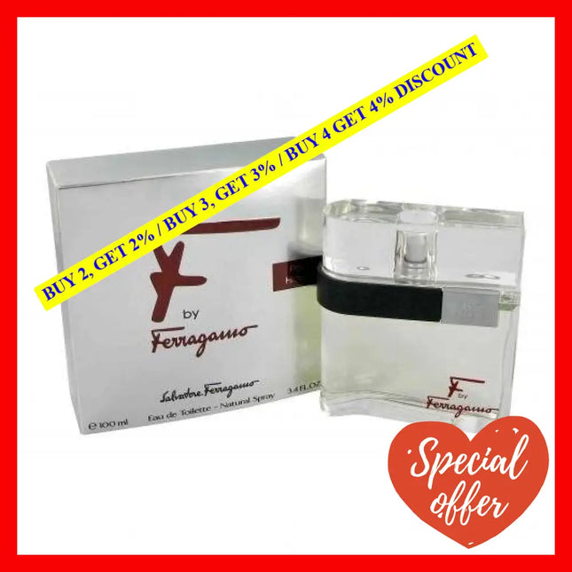 F Pour Homme By Salvatore Ferragamo For Men - 3.4 Oz Edt Spray