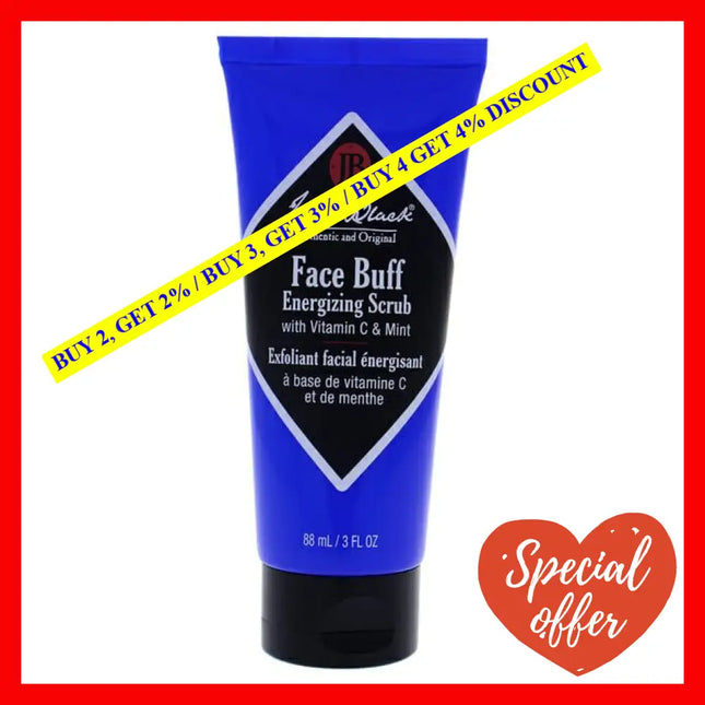 Face Buff Energizing Scrub By Jack Black For Men - 3 Oz