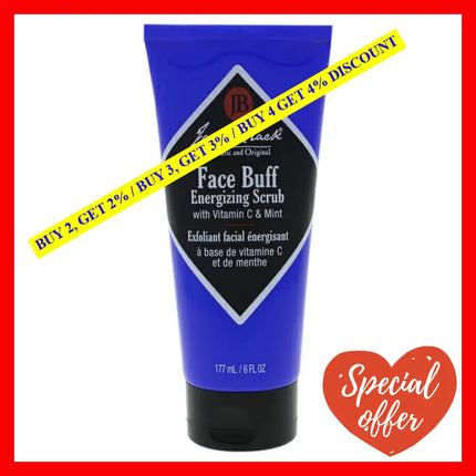 Face Buff Energizing Scrub By Jack Black For Men - 6 Oz