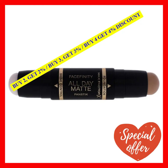 Facefinity All Day Matte Panstick Foundation - 55 Beige By Max Factor For Women 0.38 Oz
