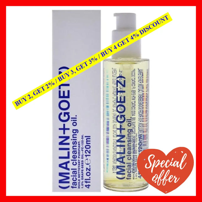 Facial Cleansing Oil By Malin + Goetz For Women - 4 Oz Makeup Remover