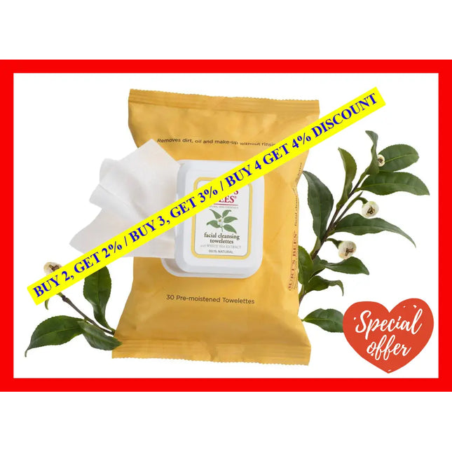 Facial Cleansing Towelettes - White Tea Extract By Burts Bees For Unisex 30 Count