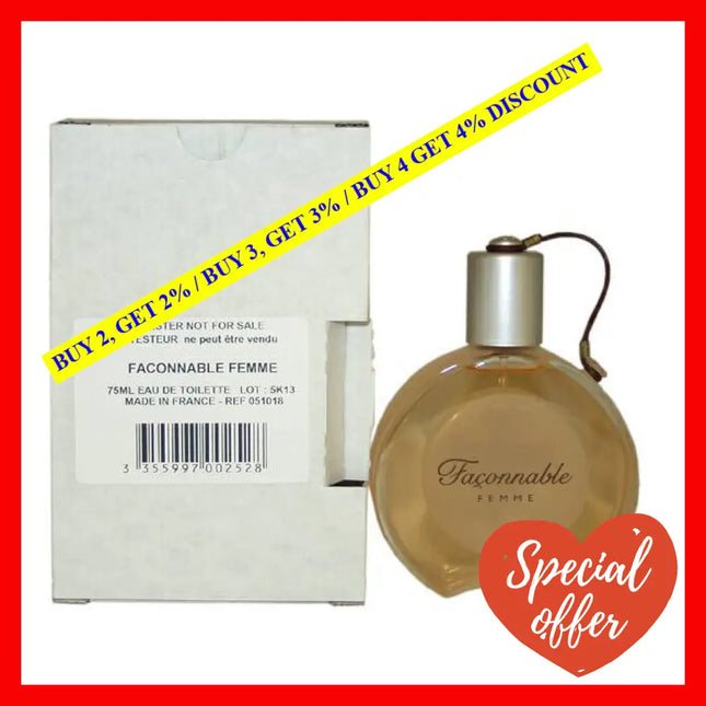 Faconnable Femme By For Women - 2.5 Oz Edt Spray (Tester)