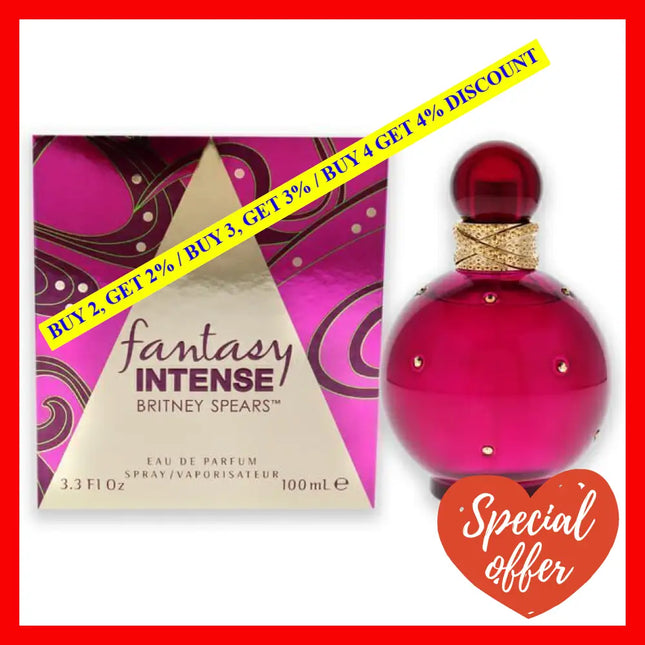 Fantasy Intense By Britney Spears For Women - 3.3 Oz Edp Spray
