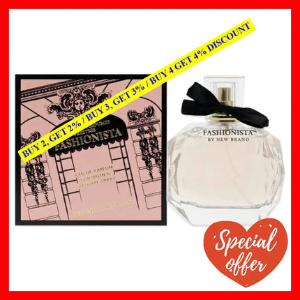 Fashionista By New Brand For Women - 3.3 Oz Edp Spray