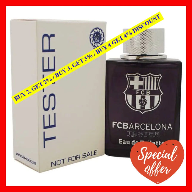Fc Barcelona Black By For Men - 3.4 Oz Edt Spray (Tester)
