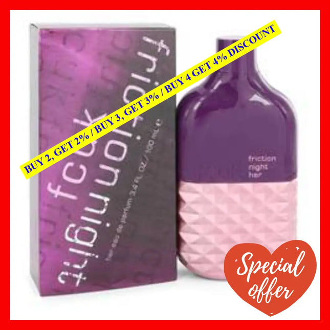 Fcuk Friction Night By French Connection Uk For Women - 3.4 Oz Edp Spray