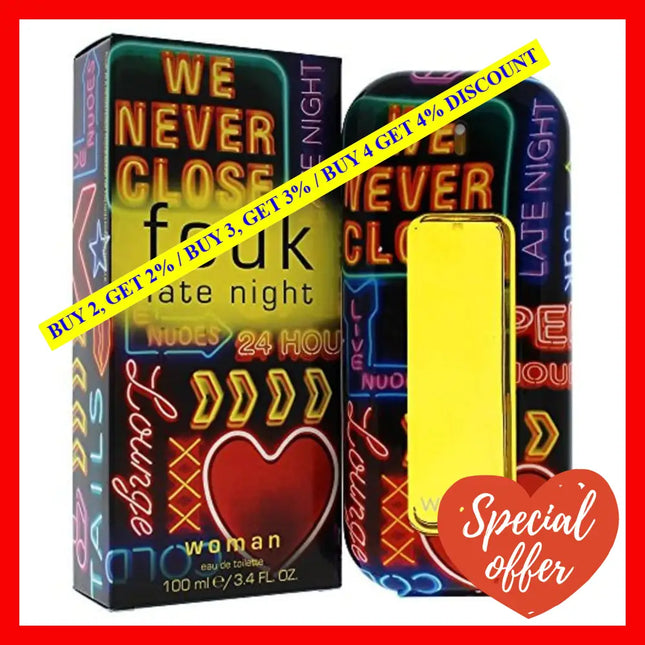 Fcuk Late Night By French Connection Uk For Women - 3.4 Oz Edt Spray