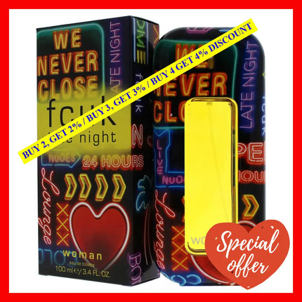 Fcuk Late Night By French Connection Uk For Women - 3.4 Oz Edt Spray