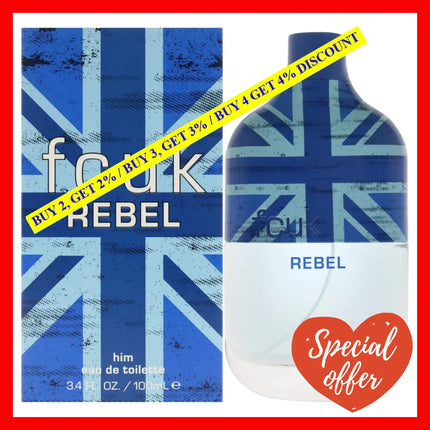 Fcuk Rebel By French Connection Uk For Men - 3.4 Oz Edt Spray