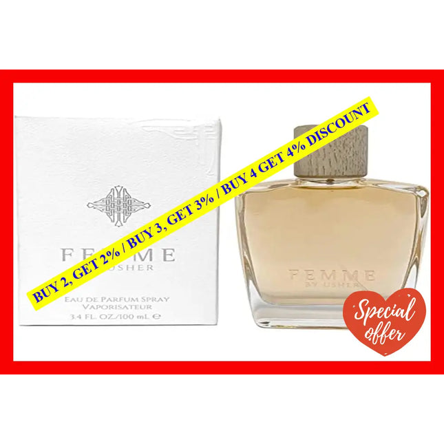 Femme By Usher For Women - 3.4 Oz Edp Spray