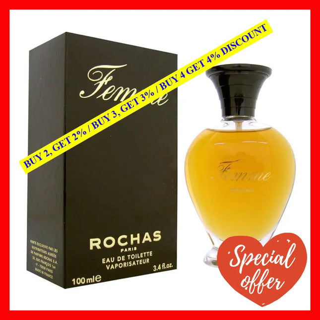 Femme Rochas By For Women - 3.4 Oz Edt Spray