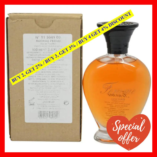 Femme Rochas By For Women - 3.4 Oz Edt Spray (Tester)