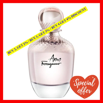Ferragamo Amo Eau De Parfum For Women 3.4 Oz / 100 Ml