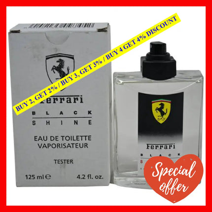Ferrari Black Shine By For Men - 4.2 Oz Edt Spray (Tester)