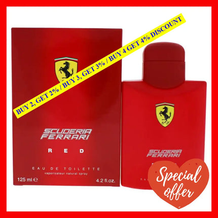 Ferrari Scuderia Red By For Men - 4.2 Oz Edt Spray