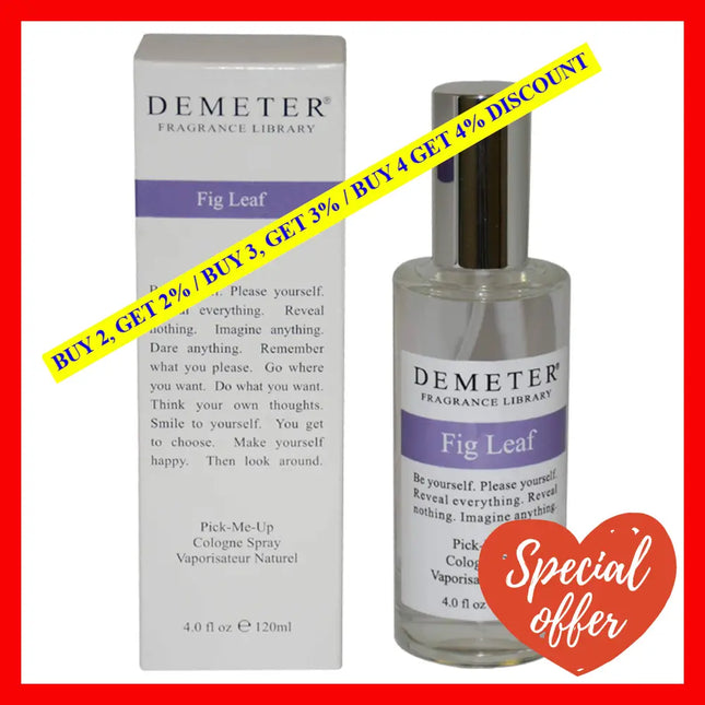 Fig Leaf By Demeter For Women - 4 Oz Cologne Spray