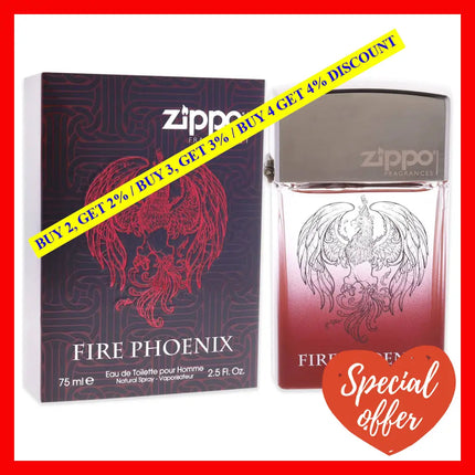 Fire Phoenix By Zippo For Men - 2.5 Oz Edt Spray