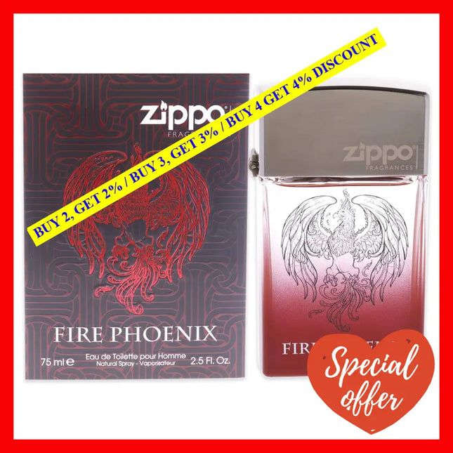 Fire Phoenix By Zippo For Men - 2.5 Oz Edt Spray