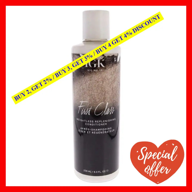 First Class Weightless Replenishing Conditioner By Igk For Unisex - 8 Oz