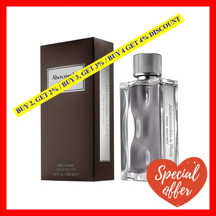 First Instinct By Abercrombie And Fitch For Men - 3.4 Oz Edt Spray