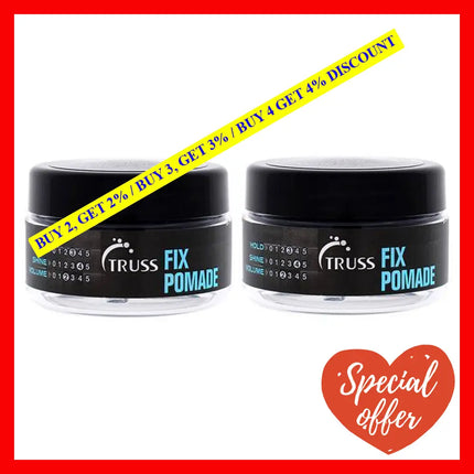 Fix Pomade By Truss For Unisex - 1.94 Oz Pack Of 2