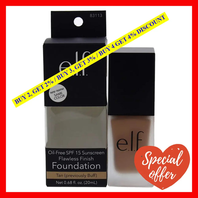 Flawless Finish Foundation Spf 15 - Buff By E.l.f. For Women 0.08 Oz