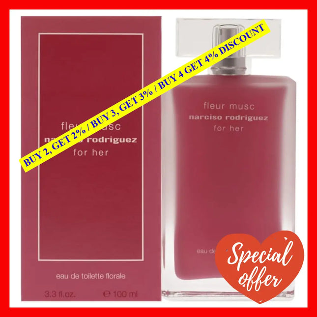 Fleur Musc By Narciso Rodriguez For Women - 3.3 Oz Edt Spray