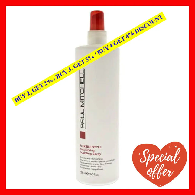 Flexible Style Fast Drying Sculpting Spray By Paul Mitchell For Unisex - 16.9 Oz Hair